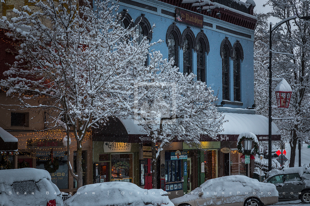 Snowy Downtown 41 Stock Image, Ashland, Oregon Snowy Downtown 41 Stock Image, Ashland, Oregon