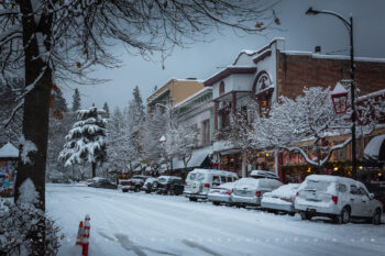 Snowy Downtown 44 Stock Image, Ashland, Oregon Snowy Downtown 44 Stock Image, Ashland, Oregon