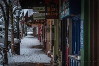 Snowy Downtown 45 Stock Image, Ashland, Oregon Snowy Downtown 45 Stock Image, Ashland, Oregon