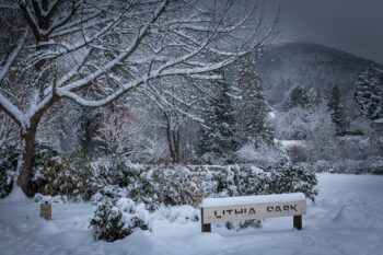 Snowy Downtown 52 Stock Image, Ashland, Oregon Snowy Downtown 52 Stock Image, Ashland, Oregon
