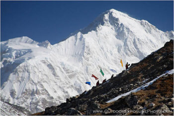 Funeral Procession Below Cho Oyu Stock Image, Mt. Everest Region, Nepal Funeral Procession Below Cho Oyu Stock Image, Mt. Everest Region, Nepal