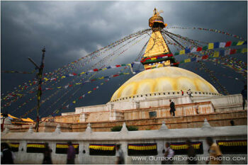 Dark Clouds Over Boudhanath Stock Image, Kathmandu, Nepal Dark Clouds Over Boudhanath Stock Image, Kathmandu, Nepal