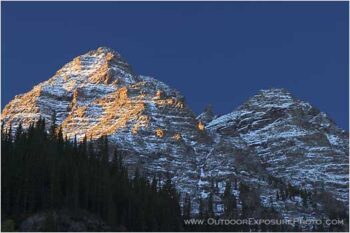 Pyramid Peak Stock Image, Elk Mountains, Colorado Pyramid Peak Stock Image, Elk Mountains, Colorado