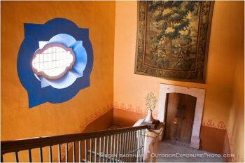 Hacienda Stairway Stock Image, Guanajuato, Mexico Hacienda Stairway Stock Image, Guanajuato, Mexico
