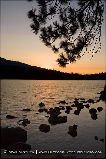 Sunset At Lake Of The Woods Stock Image, Ashland, Oregon Sunset At Lake Of The Woods Stock Image, Ashland, Oregon