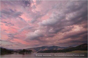 Dramatic Sky Over Emigrant Lake Stock Image, Ashland, Oregon Dramatic Sky Over Emigrant Lake Stock Image, Ashland, Oregon