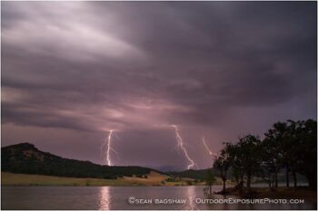 Lightning Storm At Emigrant Lake Stock Image Ashland, Oregon Lightning Storm At Emigrant Lake Stock Image Ashland, Oregon