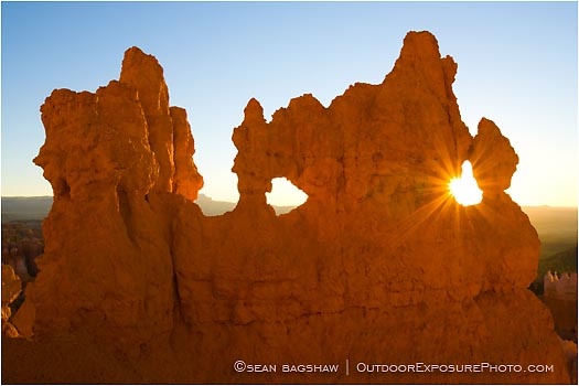 Bryce Canyon Windows Stock Image