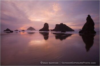 Sea Stacks at Sunset Stock Image Bandon, Oregon Sea Stacks at Sunset Stock Image Bandon, Oregon