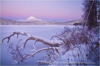 Mt. McLoughlin and Lake Of The Woods at Dawn Stock Image, Southern Oregon Mt. McLoughlin and Lake Of The Woods at Dawn Stock Image, Southern Oregon