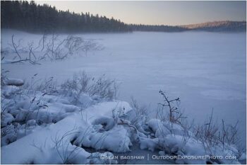 Frozen Lake Stock Image, lake of the woods, oregon Frozen Lake Stock Image, lake of the woods, oregon
