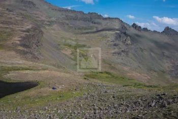 Backpacking Wildhorse Lake Stock Image, Steens Mountain, Oregon Backpacking Wildhorse Lake Stock Image, Steens Mountain, Oregon