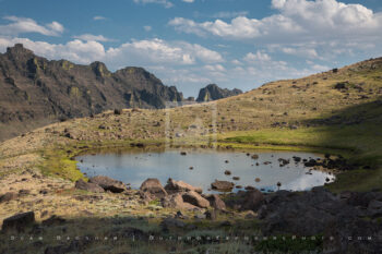 Little Wildhorse Lake Stock Image, Steens Mountain, Oregon