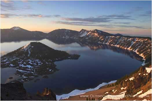 Crater Lake from the Watchman Stock Image, Crater Lake, Oregon