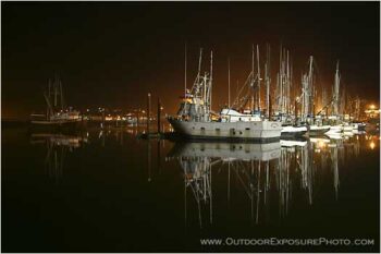 Perfect Calm Stock Image, Newport Harbor, Oregon Perfect Calm Stock Image, Newport Harbor, Oregon