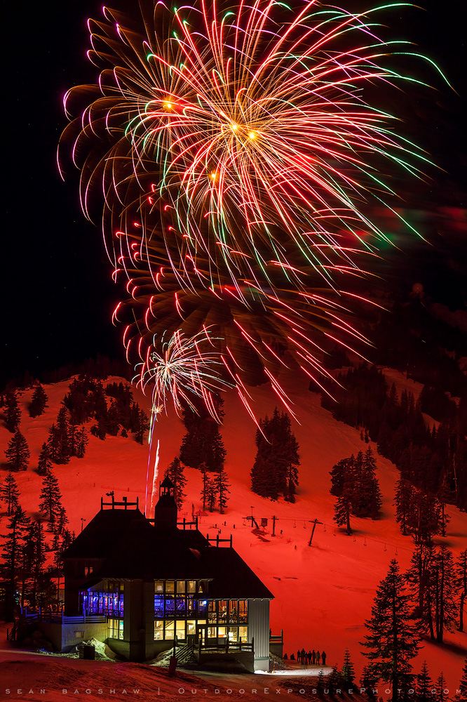 Bavarian Night Fireworks Stock Image