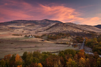 Fall Sunrise On Grizzly Peak Stock Image, Ashland, Oregon Fall Sunrise On Grizzly Peak Stock Image, Ashland, Oregon