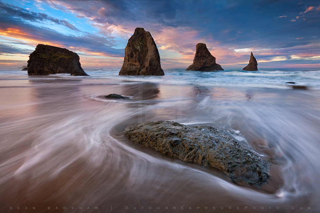 Pastel Sea Print, Bandon, Oregon Pastel Sea Print, Bandon, Oregon