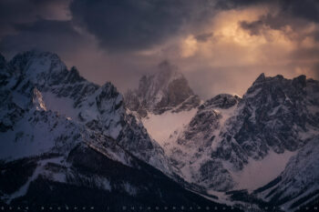 Amphitheater of Light Print, Dolomites, Italy Amphitheater of Light Print, Dolomites, Italy
