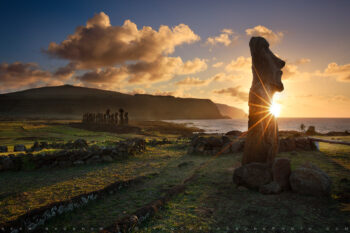 Tongariki Print, Easter Island, Chile