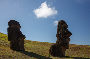 moai statue 4 stock image, easter island, chile moai statue 4 stock image, easter island, chile