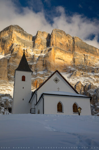 Chiesa Santa Croce 4 stock image, Monte Cavallo, Dolomites, Italy Chiesa Santa Croce 4 stock image, Monte Cavallo, Dolomites, Italy