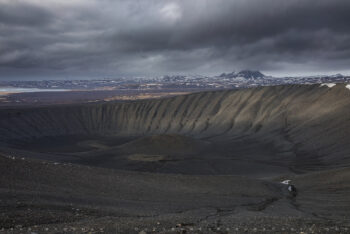 Hverfjall Crater stock image, Iceland Hverfjall Crater stock image, Iceland