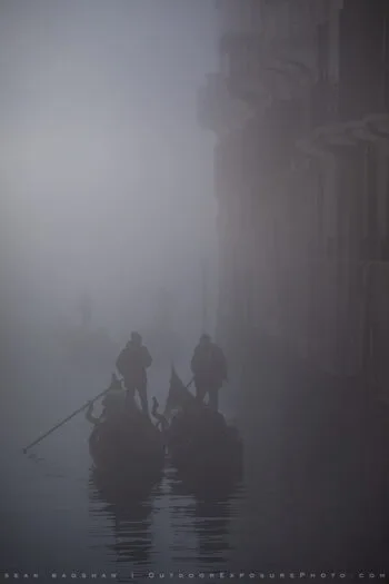 Gondoliers In Fog