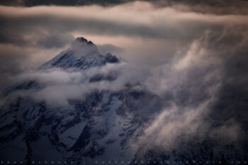 Shrouded Print, Dolomite Mountains, Italy Shrouded Print, Dolomite Mountains, Italy