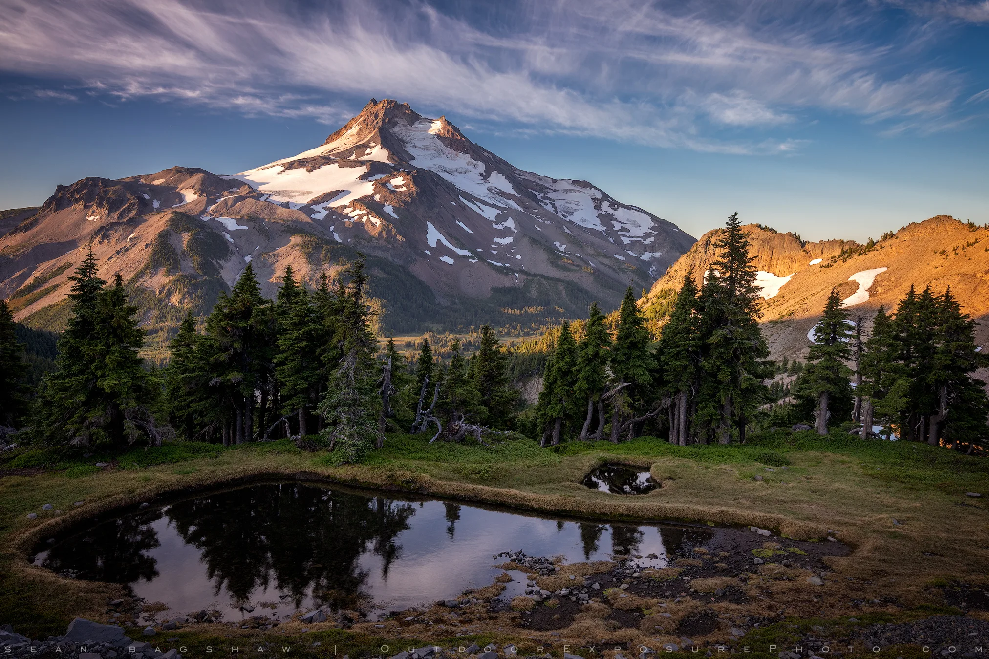 Mount Jefferson 2 Stock Image, Mt. Jefferson Wilderness, Oregon - Sean ...